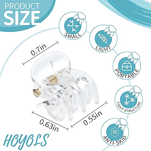 Hoyols Clear Small Hair Clips - Image 2