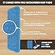 Cinch-Mop – Mikrofaser-Wischmopp für Hartholzböden – flaches Wischmopp-System für Holz, Fliesen, Laminat, Vinyl, 2 nasse Pads, Wiederverwendbare Mikrofaser-Wischköpfe