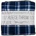 Trail maker 50x60 Throw Blankets, Plaid Fleece Throw Blankets for Bedroom, Couch, Livingroom, Chair, Pets, Outdoors