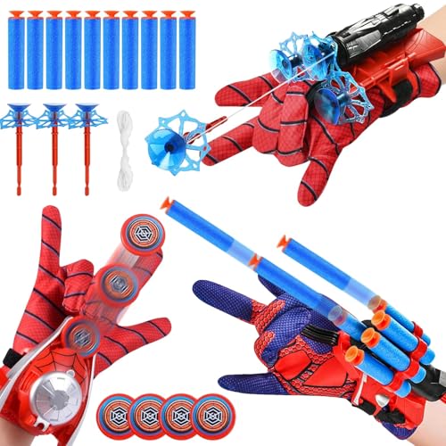 Lot de 3 Gant de Lanceur, Jouets de Poignet Lanceur, Gant de Cosplay en Plastique pour Enfants, Jouets Éducatifs pour Enfants, Jouet enfant 3 -12 ans, Jeux...