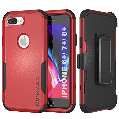 Coque iPhone 8 Plus robuste antichoc Punkcase étui clip ceinture et béquille intégrée