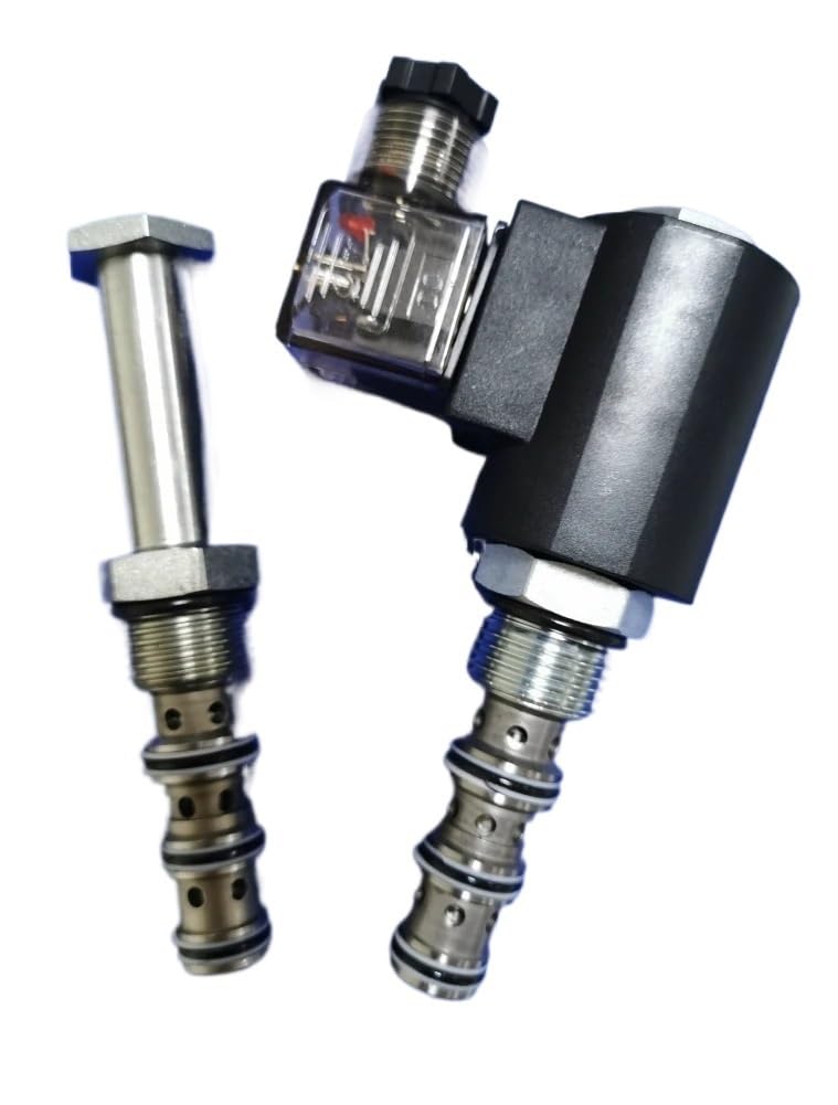 DHF10-241 Solenoid Valve SV10-40 Two-Position Four-Way Threaded Cartridge Hydraulic Valve Hydraulic Accessories(DC12V)