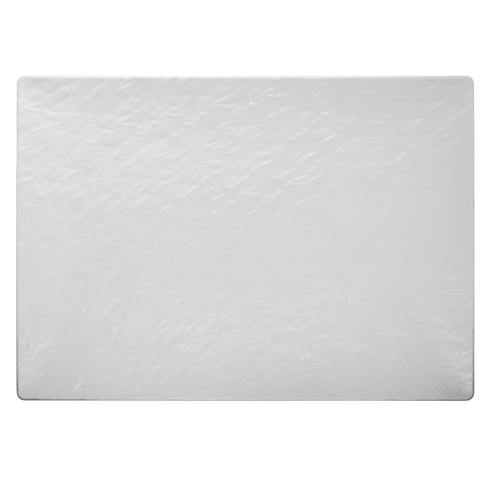 Serving Tray White Textured Melamine - 21" L x 15" W by HUBERT – Melamine, White, Model M1415-WHITE