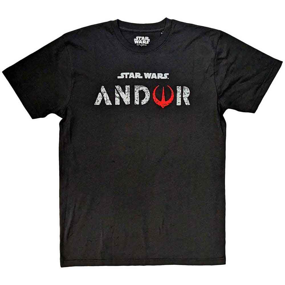 Star Wars Andor Logo T-Shirt - Black - Cotton - XXL