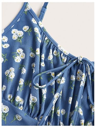 Image of Verdusa Women's Plus Size Floral Summer Dresses Boho Short Sundress Holiday Cami Flowy Dress