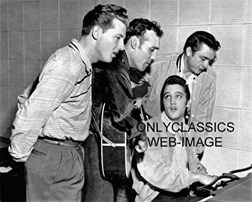Schneider Electric Music Icons Elvis Presley Jerry LEE Lewis Johnny Cash & Carl Perkins 8X10 Photo