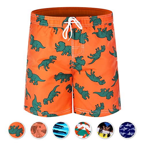 6 Pcs Boys Swim Trunks Quick Dry Swimsuit Swim Trunks with Mesh Lining Swimming Clothing for Boys2