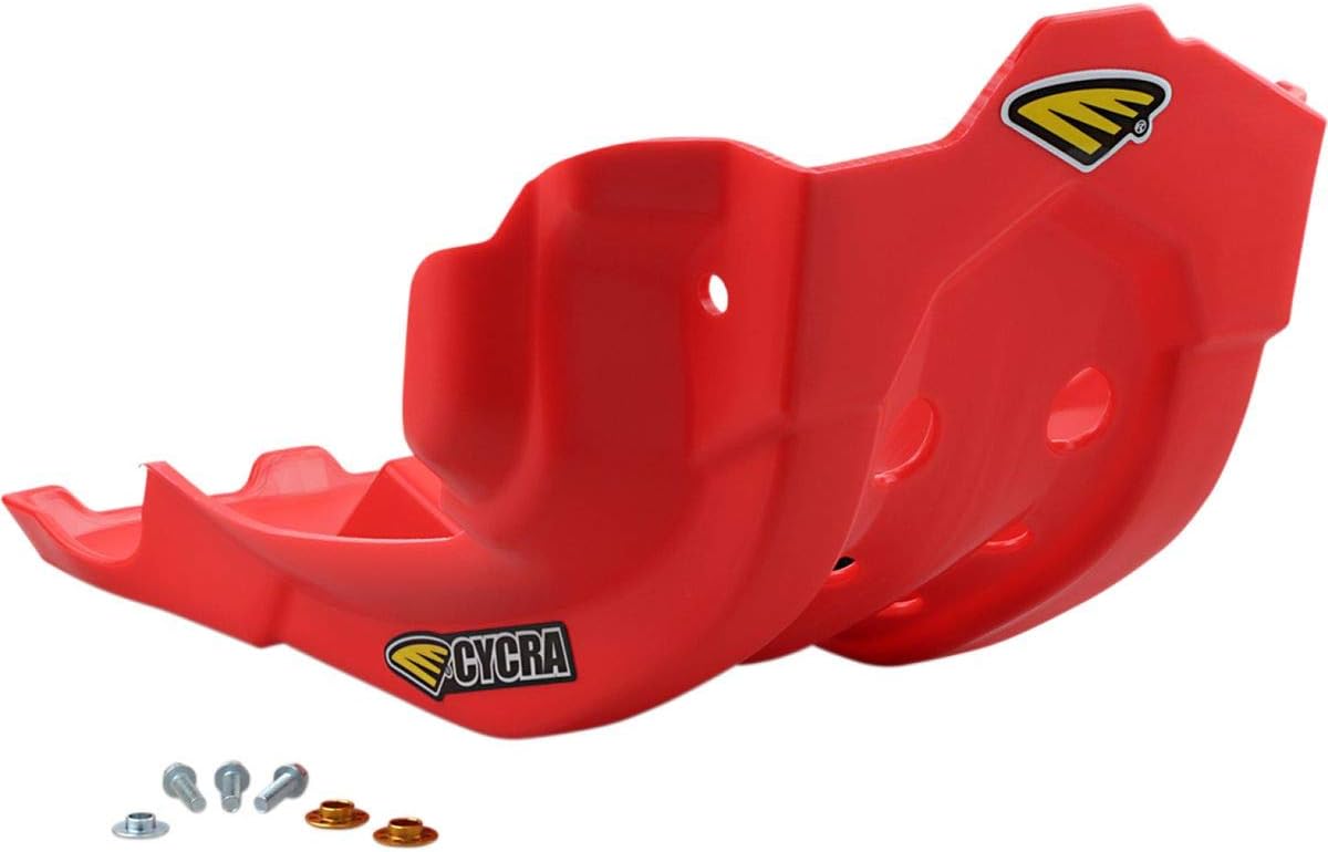 Cycra Full Coverage Skid Plate (RED) Compatible with 18-20 Honda CRF250R