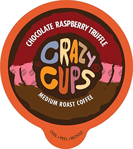 Crazy Cups Flavored Coffee for Keurig K-Cup Machines, Chocolate Raspberry Truffle, Hot or Iced Drink - //coolthings.us