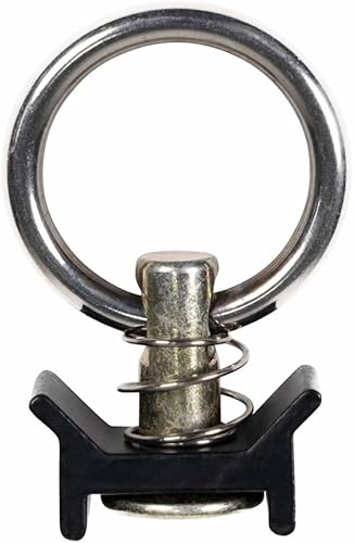 Miniatura 4 de Aluminio resistente de 4 pies con revestimiento de polvo negro (8) y perno con anillo recubierto de polvo negro (32) sistema de amarre para