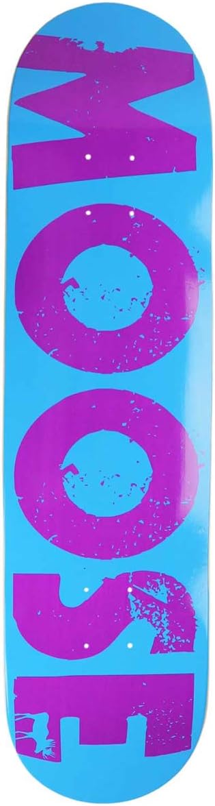 Moose Skateboard Deck Bold Logo Blue 8.25"