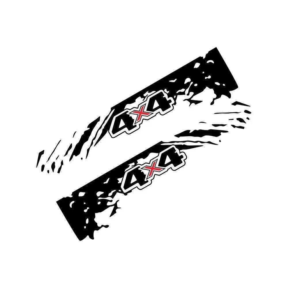 Autocollant de coffre de voiture étanche et résistant pour relooker votre 4x4 splash noir rouge