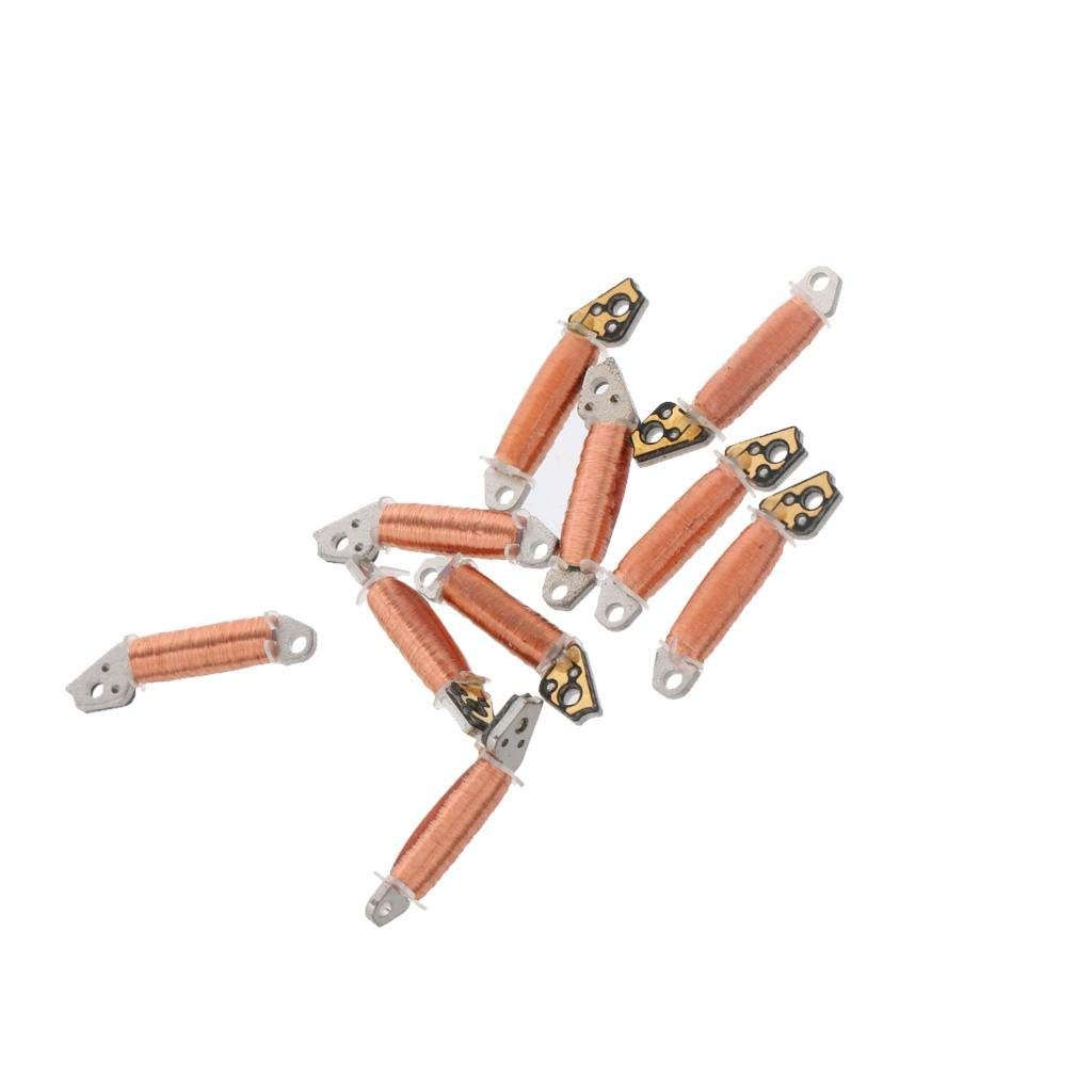New Japan 2035 Watch Coil, Pack of 10, Bronze, Copper, 1.4 x 0.3cm, Compatible with 2035 Calibre, Potentially Interchangeable with Other 2035 Calibre Ignition Coils