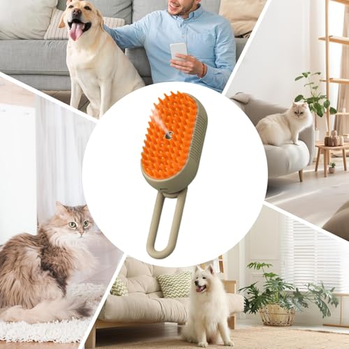 Elimina pelos sueltos fácilmente con Veasbuu Steamy Pet Brush 4