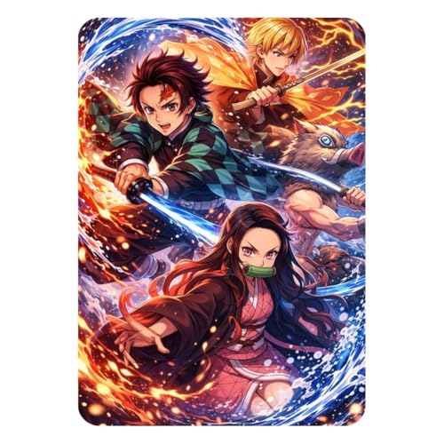 Image of Zesta Bathroom Decor Items Washroom Decor Tin Sign | Aesthetic Posters Wall Poster for Bedroom | Magnetic Cafe Decoration Items / Restaurant Decorations Items | Quirky Home Decor Bar Accent (Demon Slayer(4))