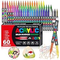 Nouveau 168 couleurs ensemble de marqueurs liquides droits stylo à dessin à tête