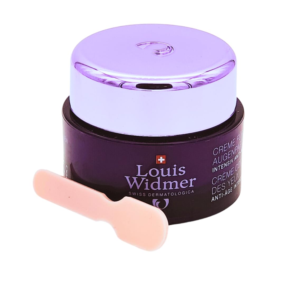 Louis Widmer proderm Creme für die Augenpartie unparfümiert 3x 30 ml I intensiv Anti-Ageing I Feuchtigkeit I regenerierend I für empfindliche Haut mit Panthenol I Spar-Set plus Pharma give-away