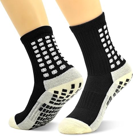 Athletic Sports Socks for Men & Women 1 Pair | Over-The-Calf Football Socks | Rubber Anti-Slip Breathable Comfortable Soccer Anklets for Unisex Running&Training Football, Basketball-image-10
