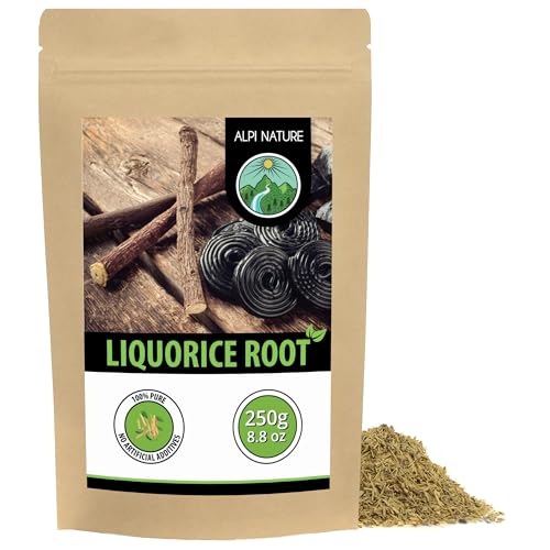 Alpi Nature Licorice Root Tea 250g 8.8 oz Dried and Cut Liquorice Root Licorice Loose Tea