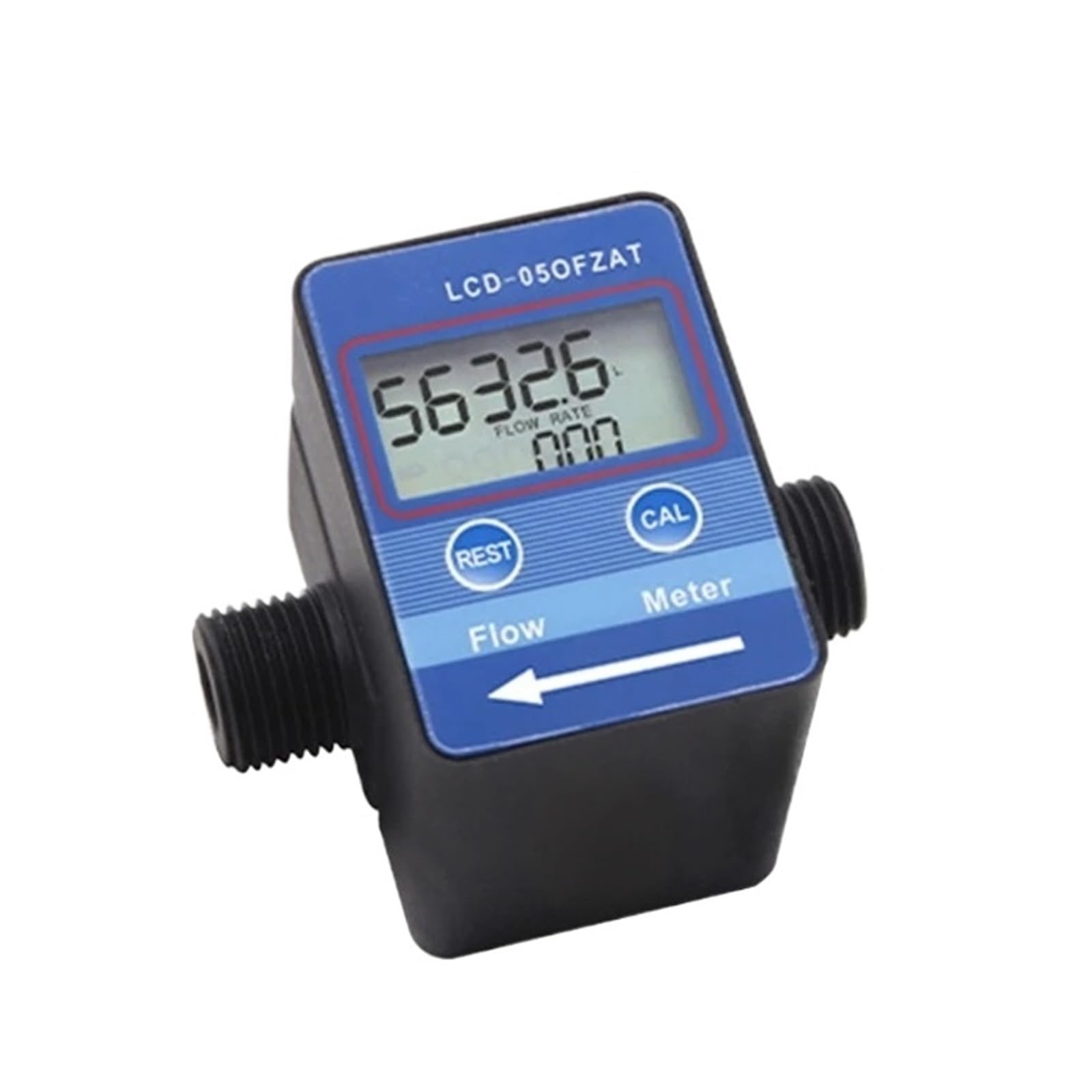 Sensor de caudalímetro de agua con medidor de fluj Medidor de flujo digital de 1/2 pulgada Medidor de flujo G1/2 Contador de pantalla digital