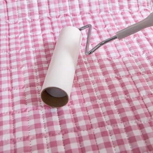 Image of HOMETHREADS Premium Cotton Chair Cover Set | Soft & Comfortable Seat Covers with Anti-Skid Non-Slip Backing + Waterproof Dining Table Cover (140x180 cm) (Pink Box,4 Chair Covers + 1 Table Cover)