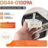 DG44-01009A Infinite Burner Switch for Samsung Electric Range, Surface Element Control Switch Replacement, Precision Heat Control, Replaces AP5622587 PS4240807 3290424 - 3