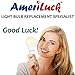 AmeriLuck 150W Equivalent A21 LED Light Bulbs, 2200Lumens 20W, 3000K Warm White (2 Pack) Non-Dimmable