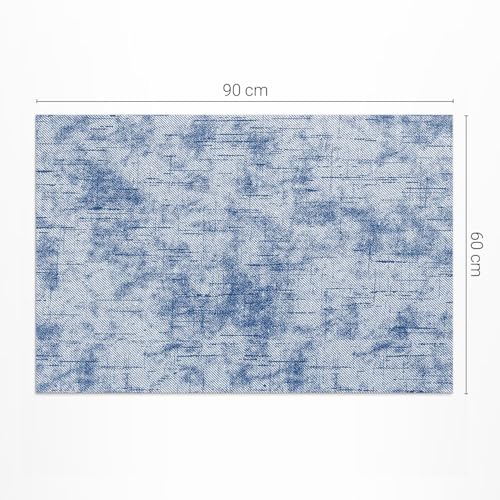 Tapis de sol vinyle 60x90 cm rectangulaire résistant pour extérieur et balcon