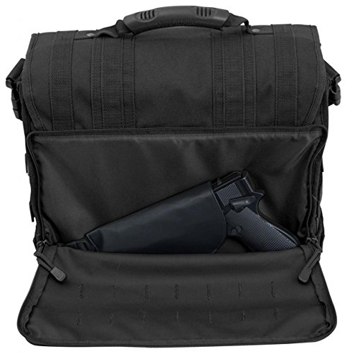 Code Alpha Tactical Gear Tactical Messenger Attache, Black, 14in