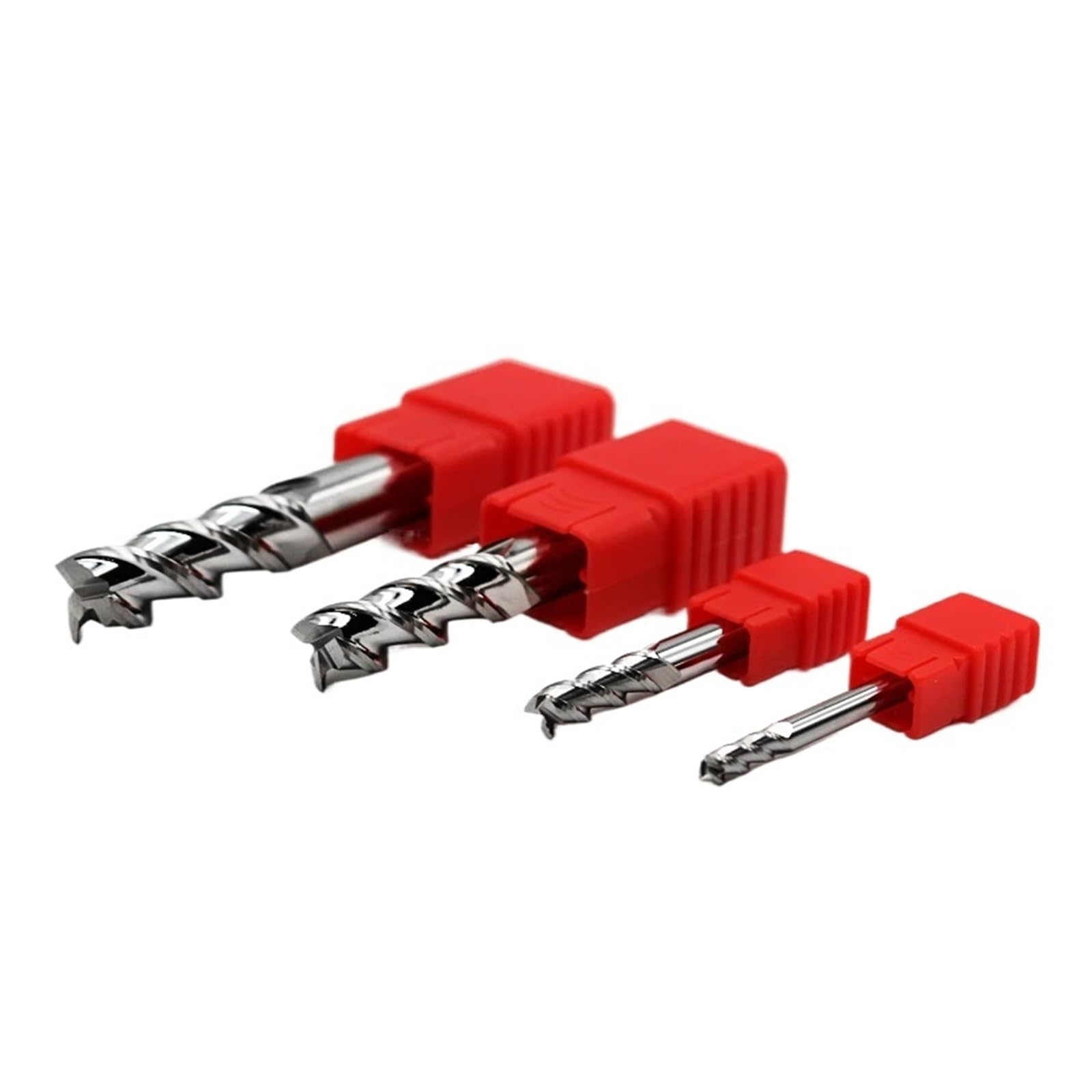 Frezy trzpieniowe Powłoka stopowa do cięcia, narzędzie ze stali wolframowej, obróbka CNC aluminium, Hrc55, 3 frezy trzpieniowe, zestaw narzędzi do cięcia drewna)(10x25Cx10Dx75L)