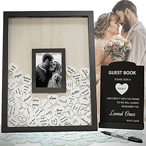 Campoli Creations Wedding Guest Book Alternative – 12x16 Black Picture
