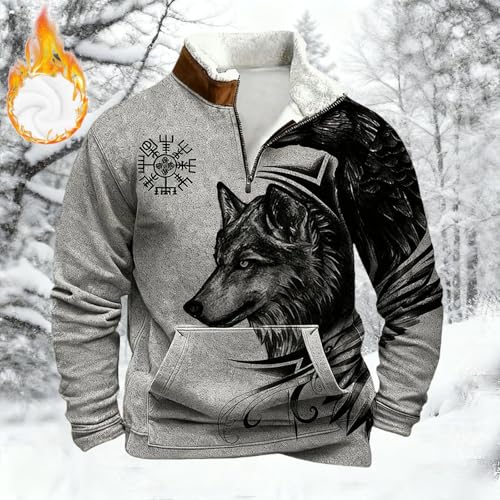 Pull homme chaud et ample contre le froid pendant l'effort - 2
