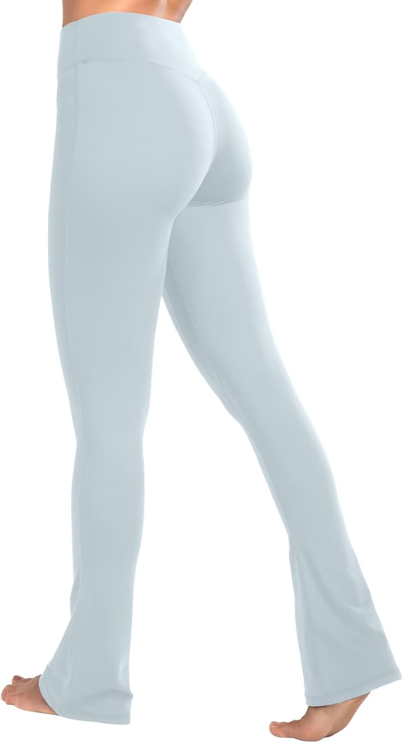 Sunzel High Waist Mini Flared Leggings for Women, Tummy Control Casual Flare Yoga Pants for Yoga Workout Gym