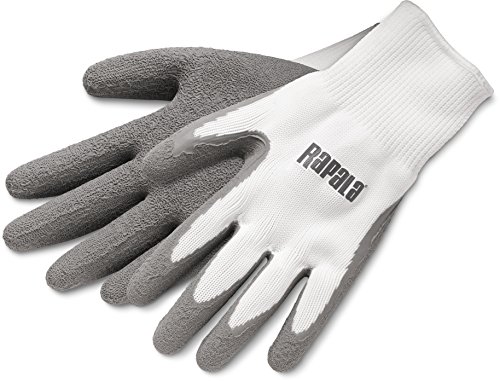 Gants Rapala Blanc Mer XL pour la pêche en mer et protection des mains