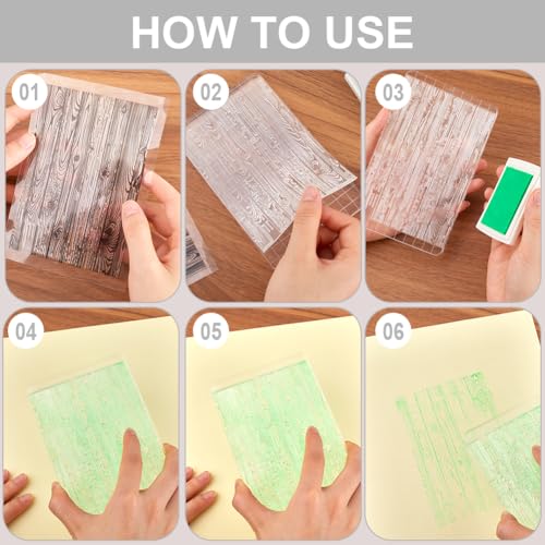 Craspire AJEW-CP0008-34-US15 Wood Grain Background Clear Stamps For Card Making Tree Texture Rubber Stamp Vinatge Retro Transparent Silicone Decorative Seals Journal Crafting Diy Photo Scrapbooking Cards Album Decoration thumb #5