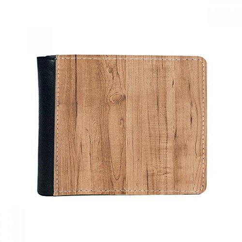 Portefeuille en faux cuir acajou bifold parfait pour vos voyages et sorties
