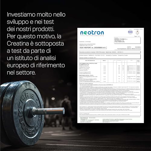 Bandini® Creatina Monoidrata In Polvere 500G Pura Al 100% - Integratore Per Allenamento, Sport, Palestra E Pre Workout - Include Dosatore - 100% Vegan - A Base Di Creatine Monoidrato - 4