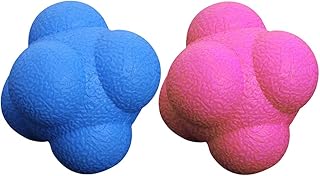 Reaction Ball,Hexagonal Agility Ball for Towards Training Improvement Of Hand-Eyereaction and Agility Coordination Reflex Exercise Sports,Can Improve The Concentration Of Teenagers and Adults 7cm/2Pcs