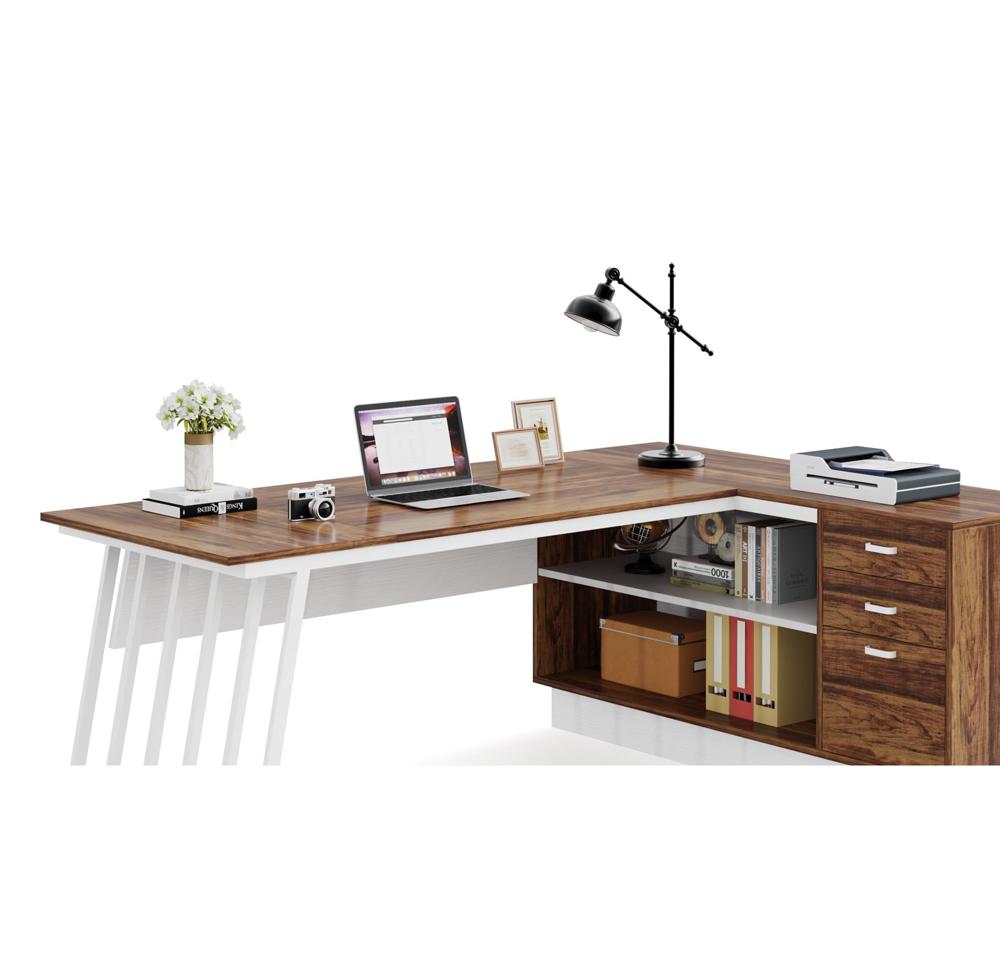 Amazon.com: Tribesigns 71-Inch Executive Desk, L-Shaped Desk with