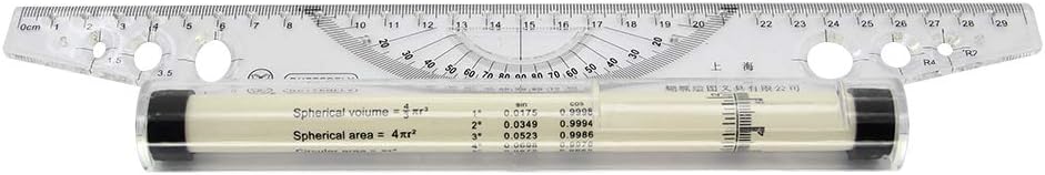 Utoolmart Plastic Straight Ruler,Dual Side Measuring Ruler, Centimeter Scale and Inch Scale,Measuring Tool for Student School Office Artists 1 Pcs