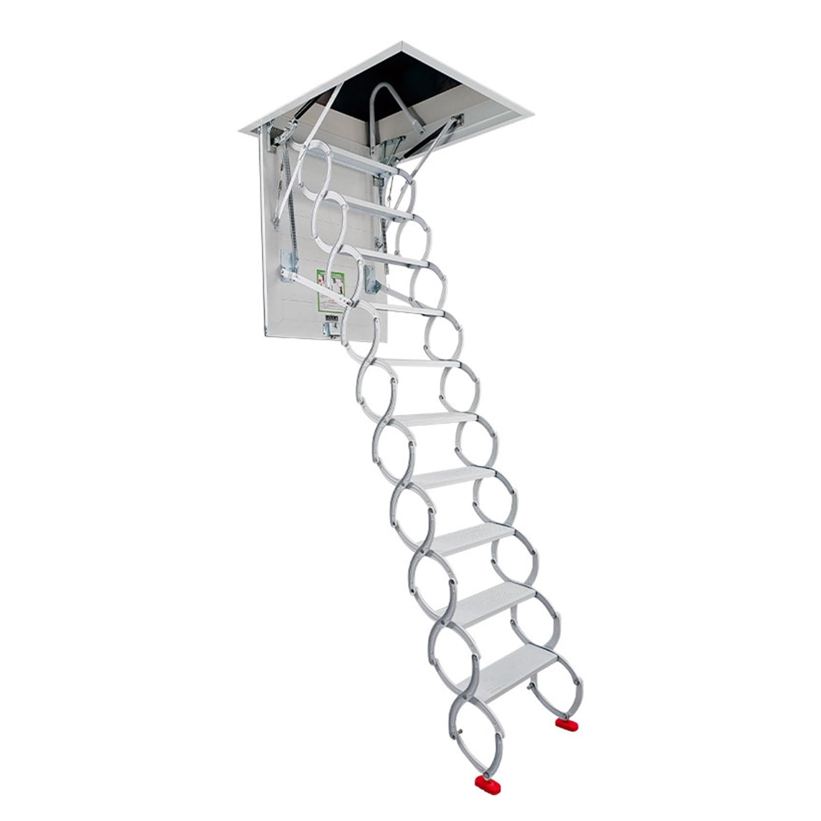 loft ladders Pull Down Attic Ceiling Ladder Invisible Folding Attic Stair Extension Steps Staircase, for Indoor Outdoor pull down(70x120cm)