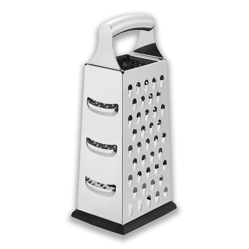 Manual Cheese Grater for Kitchen with 4 Cutting Blades