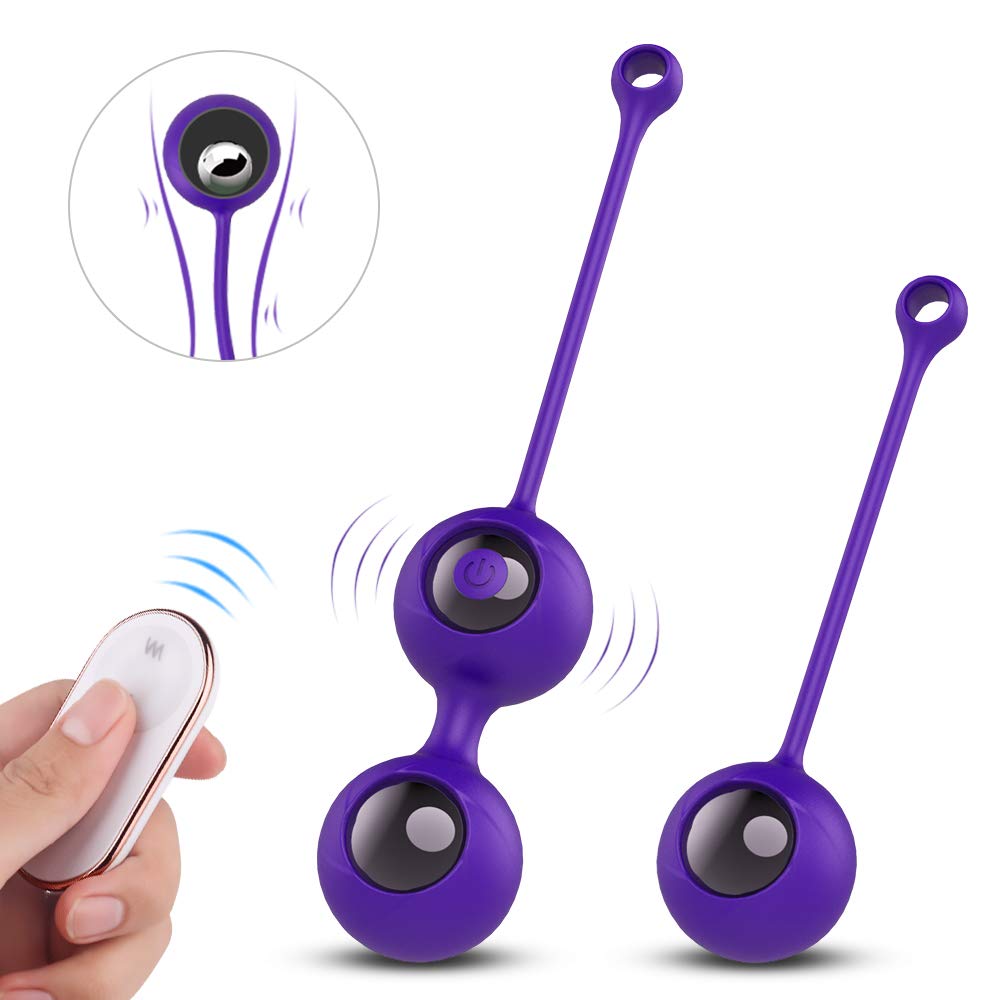 9 Modalità di Màssaggio con Telecomando Silicone Kēgēl Bàll 2 in 1 Palline Per il Pelvico Palline per Donna,USB Ricaricabile,Impermeabile,para Controllo della Vescica ed Esercizi del Pavimento Pelvico