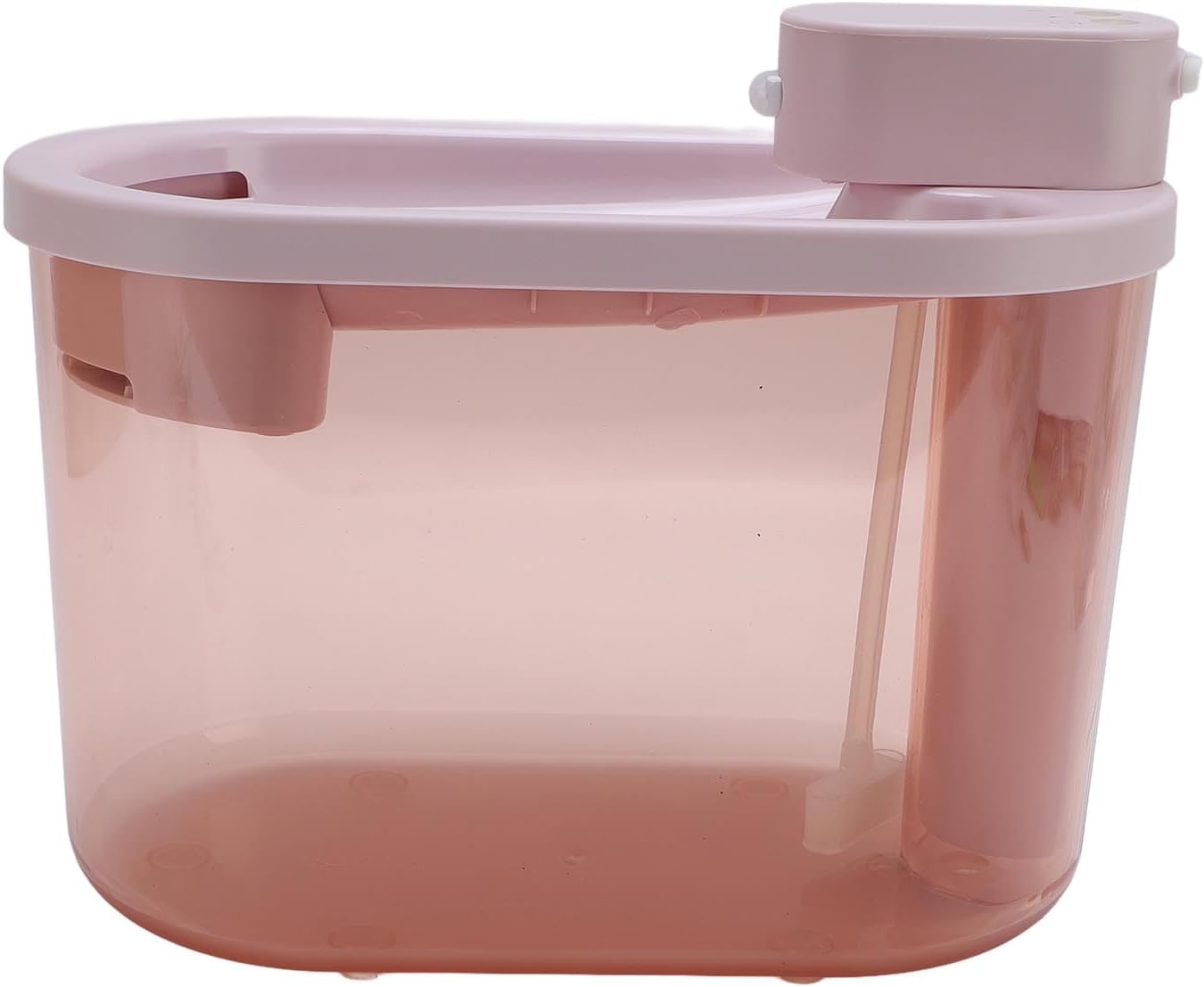 Jiawu Cat Water Fountain, Wireless Charging and Circulating Water Pet Fountain, Dog Bowl Dispenser with Quiet Operation and Filter, for Cats Dogs (Pink)