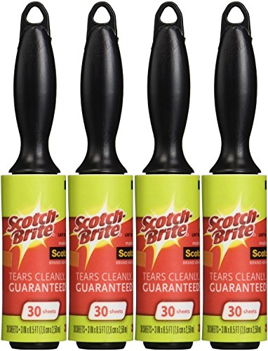 3M Scotch-Brite Mini Lint Roller, 30 Count (Pack Of 4) #TOP17