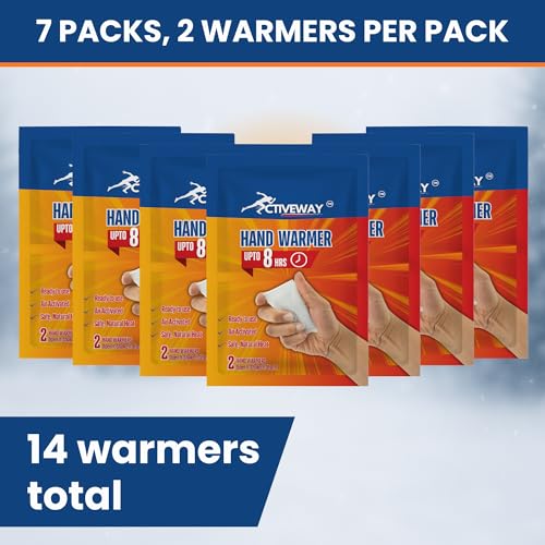 Image of Hand Warmers (Pack of 7) | Natural Heat | 8+ Hours Cosy Heat | Ideal for Adults and Children | Safe for Travel, Camping, Hiking, Holidays | Self Activated