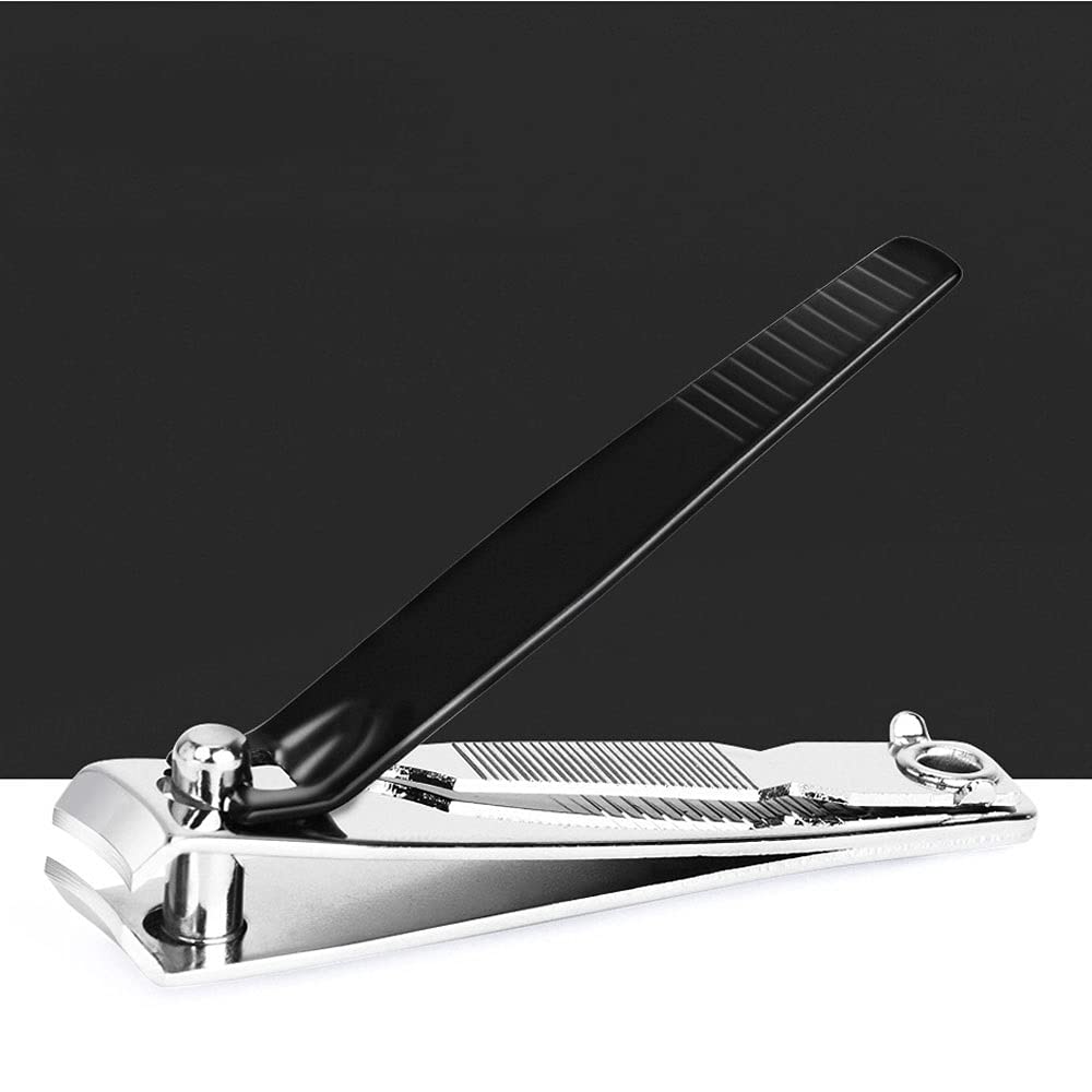 XIANGFAZJD Cortauñas Acero de Carbono Pequeña manicura Negra Clippers de uñas con Archivo, Herramienta de manicura Nipper de uñas, Clippers de uñas, manicura y Herramientas de Armadura