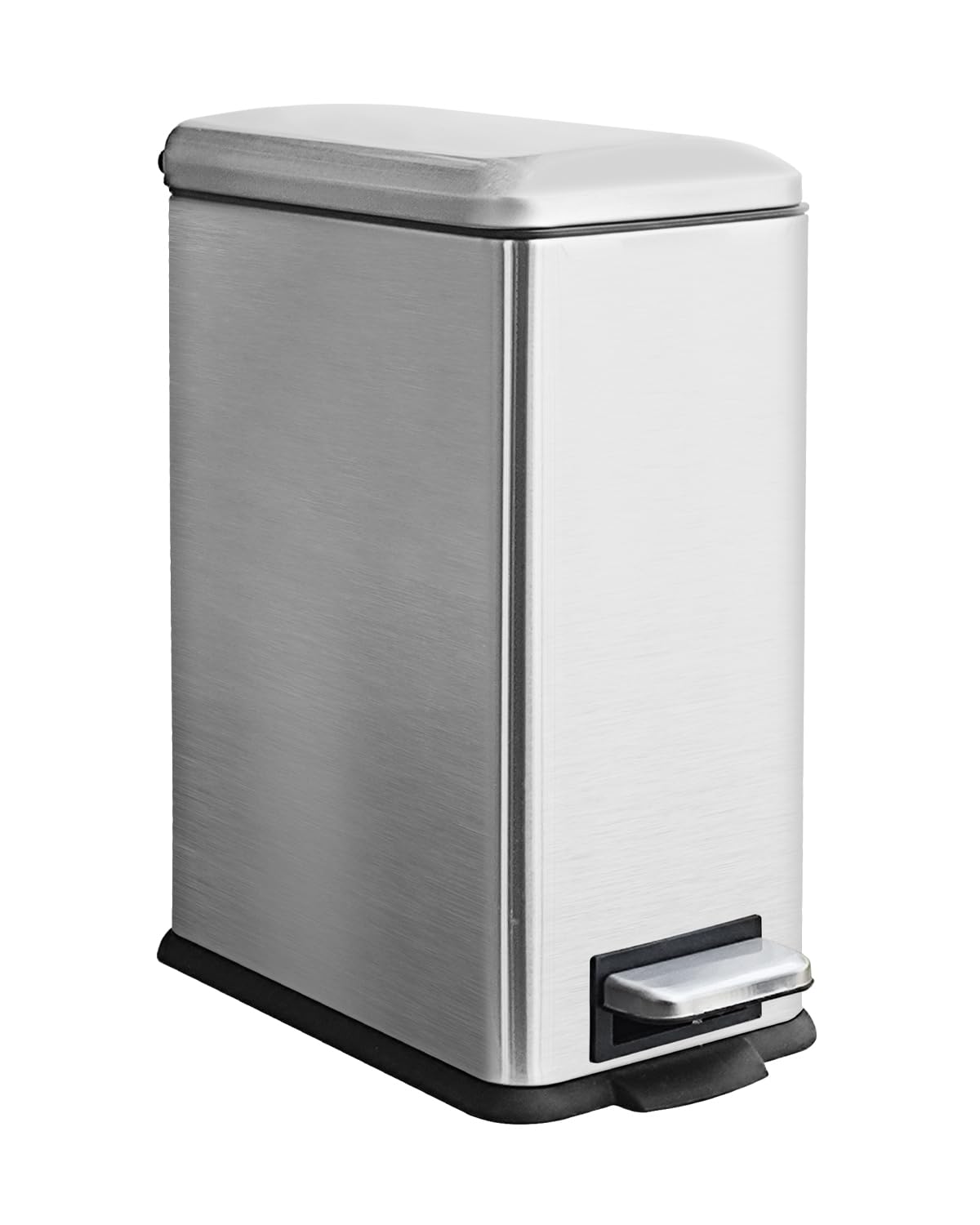JM ·YIPENG Bathroom Bin 10L, Small Kitchen Bins with Soft Close Lid,Slim Pedal Bin with Removable Inner Bucket,Small Bins for Bathroom,Bedroom,Office and Kitchen — image 1