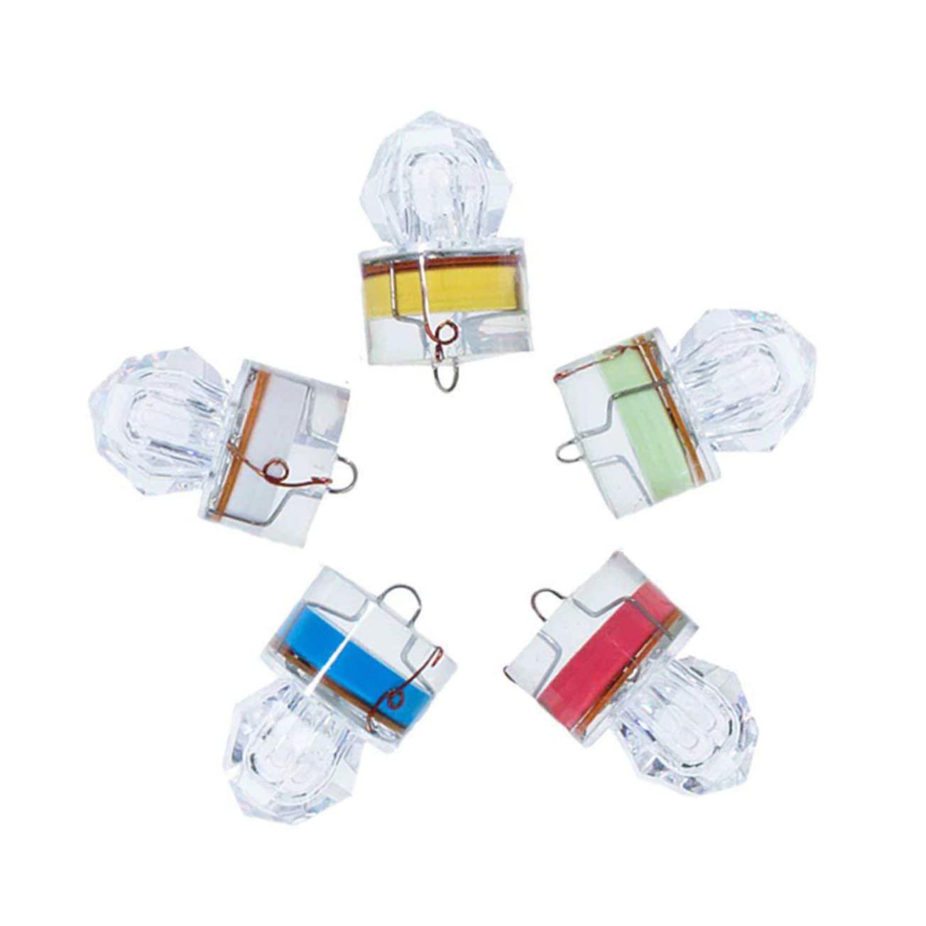 Mipcase 15 PCS Luce di Pesca Subacquea Ha Condotto La Luce Attraente Luce di Notte LED Richiamo di Pesca Ha Condotto La Lampada Subacquea di Notte di Pesca Ha Condotto La Luce di Pesca Ha