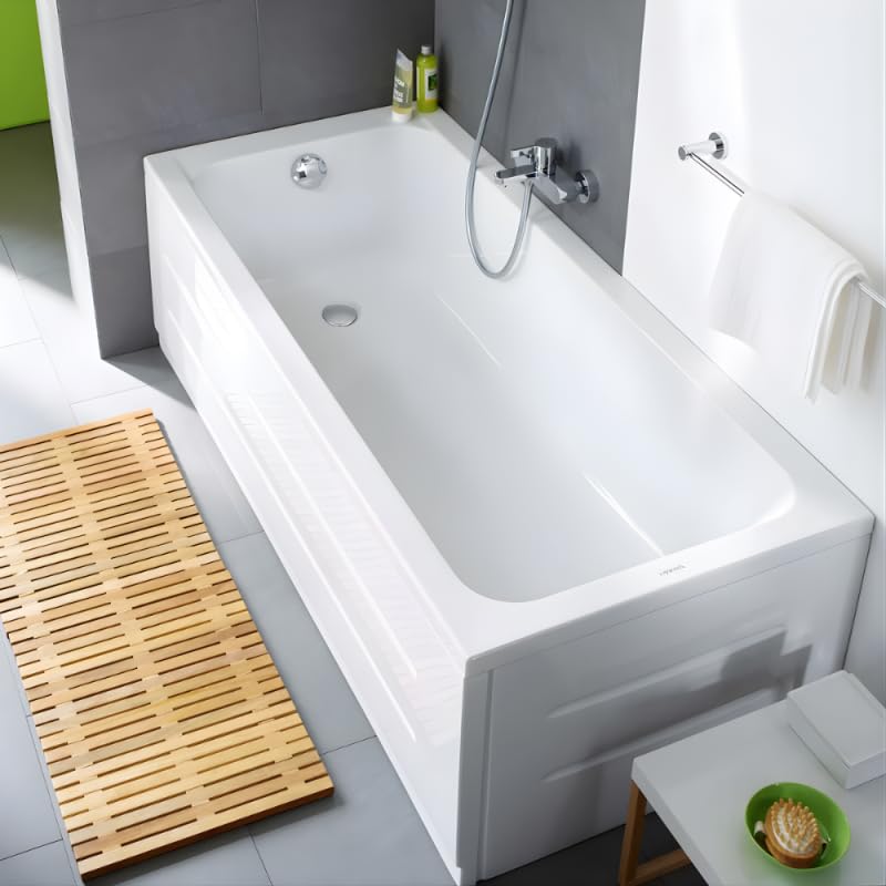 BAIGNOIRE D-CODE 170X70 BLANC AVEC PIEDS VIDAGE LATERAL DURAVIT